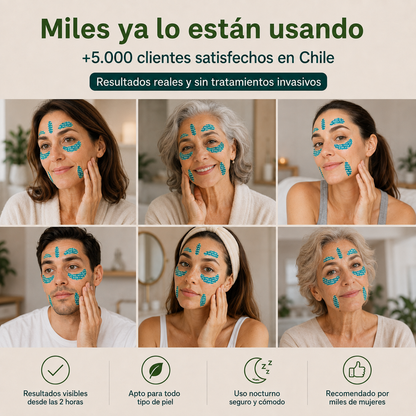 Cintas faciales que revierten tus líneas de expresión