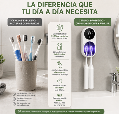 CleanBrush™ | Esterilizador inteligente
