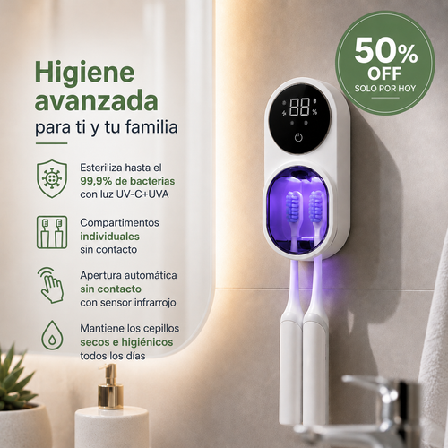 CleanBrush™ | Esterilizador inteligente