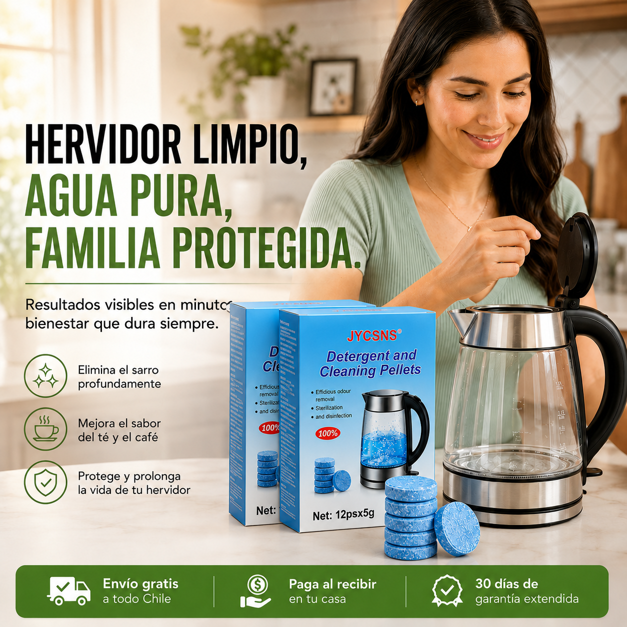 ByeSarro™ | Pack 2 Cajas de Pastillas Anti Sarro para Hervidores (24 unidades)