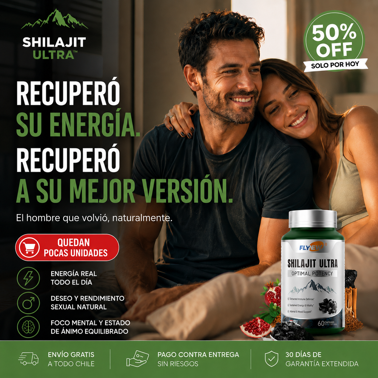 SHILAJIT ULTRA™ - ENERGÍA Y VITALIDAD 60 CAPSULAS