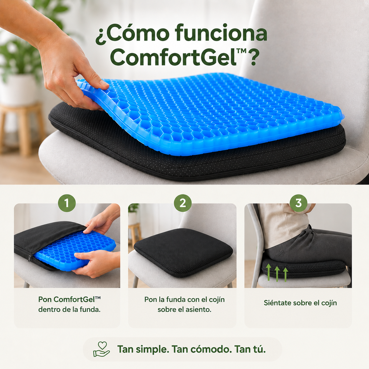 ComfortGel™ | Alivia el Dolor al Sentarte