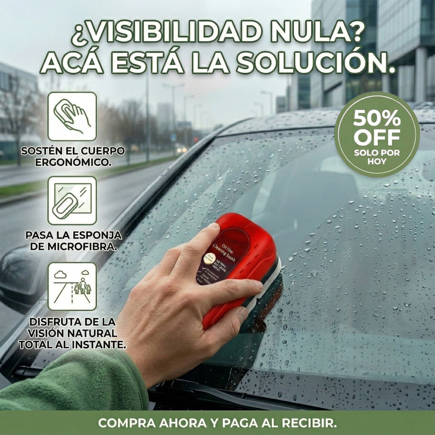 ClearVision™ - Cepillo Anti Empañe 2x1