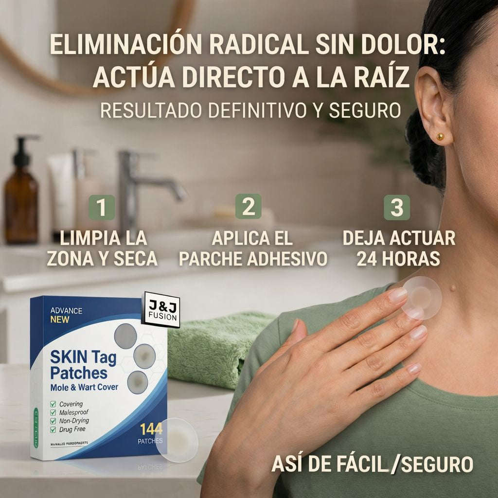 DermaClear™ - Parches removedores de verrugas - 144 Unidades
