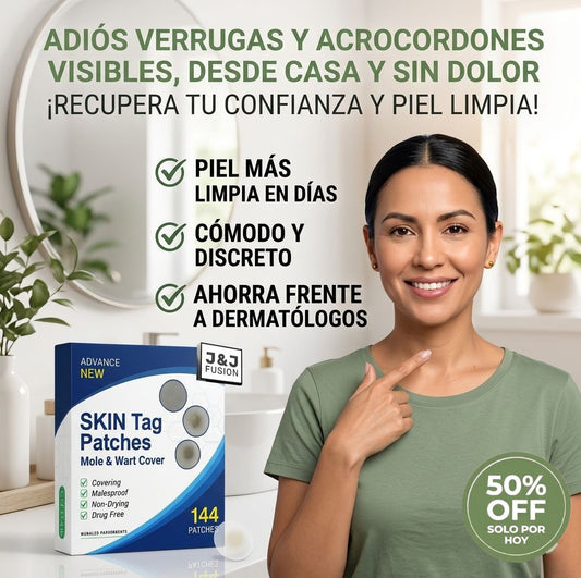 DermaClear™ - Parches removedores de verrugas - 144 Unidades