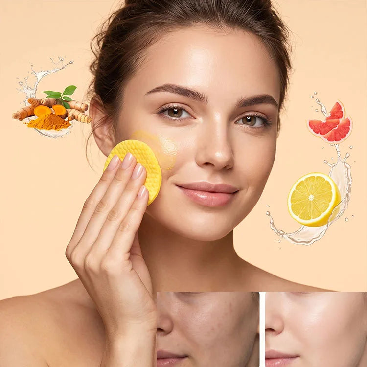 KojiGlow™ | Almohadillas Exfoliantes de Cúrcuma y Ácido Kójico